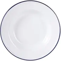 Olympia Lot De 6 Assiettes Creuses En Acier Emaillé 24,5 Cm