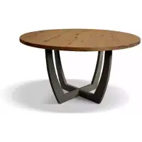 AEA Rund Esstisch Holz runden Küchentisch Esstische Stil modern braun 140cm