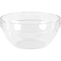 Luminarc 6x Empilable, Saladier + bol, Transparent