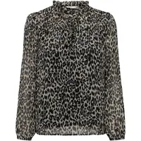 ONLY Chemisier 'Ditsy' beige / gris / noir