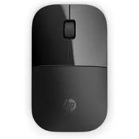 HP Black Wireless Mouse Z3700, droitier et gaucher, optique, sans fil RF, 1200 ppp, noir