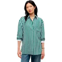 Tommy Hilfiger Ww0ww52218 Long Sleeve Shirt Vert 38 Femme