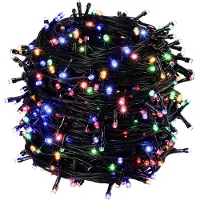 Deuba Guirlande électrique 14m pour Sapin de Noël 700 LED Multicolores 8 Programmes