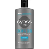 Syoss Men Clean & Cool Shampooing pour cheveux normaux à gras, 440 ml