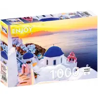 Enjoy Puzzle Puzzle 1000 pièces Enjoy – Lever de soleil sur Santorin, Grèce