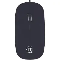 Manhattan 177658 Mouse, Silhoutte, optical USB 1000 dpi, schwarz