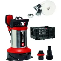 Einhell Kit de drainage 2-en-1 eaux claires et chargées – GE-DP 7535 N LL ECO – 750 W – 18 500 l/h – Particules 35 mm