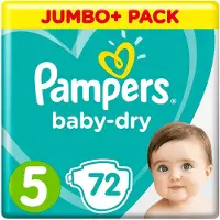 Pampers (Alte Version), Baby Windeln Grösse 5 (11-16kg), 72 Stück (Taille 5, 72 pcs)
