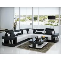 AEA Wohnlandschaft Polster Ecke Eck Sofa + USB,Garnitur Landschaft Leder
