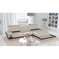 AEA Ecksofa Wohnlandschaft Sofa USB Eck Garnitur Leder Maßanfertigung