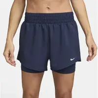 Nike Short 2 en 1 taille haute femme One Dri-Fit