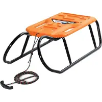 Prosperplast Sáňky LITTLE BEETLE s oranžovým sedátkem