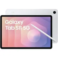 Samsung Galaxy Tab S11 5G (11 pouces), 27,9 cm (11 pouces), 2560 x 1600 pixels, 512 Go, 12 Go, 3,3 GHz, argent