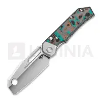 Bestech Couteau pliant Nyrrdreki - Satin - Shipwreck Camo Carbon