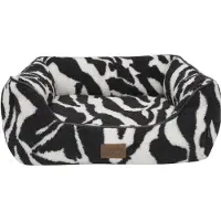 Nordic Paws - Zebra Comfort Dogbed - Zebra Pattern - M 60 x 52 x 20 cm (Chien)