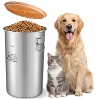 Vevor Conteneur Croquettes Chien en Acier Inoxydable