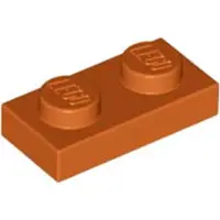 LEGO 50 pièces , pièce c. 3023 en orange foncé