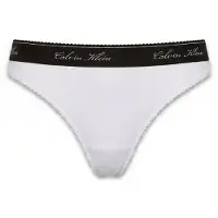 Calvin Klein Underwear String noir / blanc