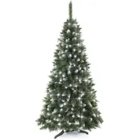 Sonic Arbre de Noël artificiel vert pin argenté 180m
