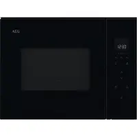AEG NMB5S171SB Four à micro-ondes 50cm noir Hauteur 35/36cm Chambre de cuisson de 17 litres 800W Charnière de porte gauche