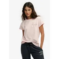 Superdry T-shirt 'Classic' graphite / rose