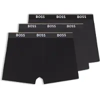 BOSS Lot de trois boxers longs en coton stretch