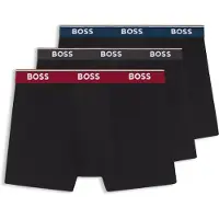BOSS Lot de trois boxers longs en coton stretch