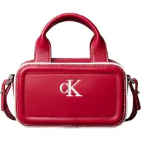 Calvin Klein Sacs à main 'Contrast Monogram' rouge / blanc