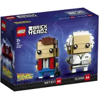 LEGO Marty McFly et le Docteur Brown - BrickHeadz 41611