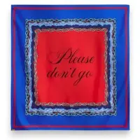 Essentiel Antwerp pour femme. KLASSIK Foulard imprimé Klassik bleu (OSFA), Soie, Classique