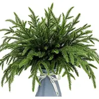 OEM Branches de Noël / branches de sapin - 24 branches de Noël pour la décoration - Longueur : 34 cm - Décoration de Noël - Branches décoratives de Noël - Petites branches pour Noël