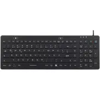 Renkforce IP 68 Industrie USB-Tastatur Schwarz Spritzwassergeschützt, Staubgeschützt (iM-IKB106-BK)