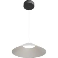 Masterlight Lampe pendante de conception Ceppo noir avec nickel Ø 45cm