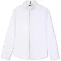 BOSS J53365 Long Sleeve Shirt Blanc 8 Years Garçon