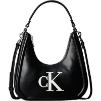 Calvin Klein Sac bandoulière 'BOLD' noir / blanc