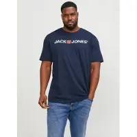 Jack & Jones Plus T-Shirt bleu marine / melon / blanc
