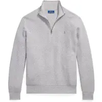 Ralph Lauren pour homme. 710B18060009 Pull en tricot de piqué et coton gris (M), Casuel