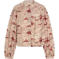 Scotch & Soda U9b01804t Long Sleeve Shirt Rose 38 Femme