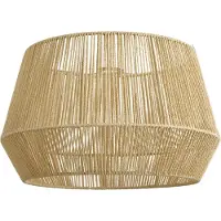 QAZQA Abat-jour Japandi en corde de papier beige 50/50/30 - Bullet