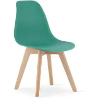 Leobert Chaise - - Kito - Vert/Pieds Naturels - 46 X 54,5 X 80 Cm
