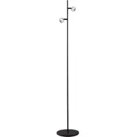 Masterlight Lampe sur pied à deux lumières Talana noir avec du nickel