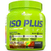 Olimp Sportnutrition Boissons isotoniques - Olimp Sport Nutrition - Iso Plus + L-Carnitine Powder (700g) - Saveur thé glacé à la pêche