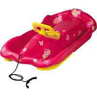 RULYT s.r.o. Bob en plastique AlpenSpace avec volant, rose