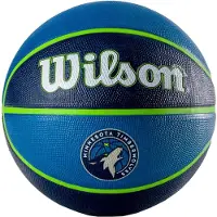 Wilson Ballon de basket-ball NBA Team Tribute - Taille 7 - 29,5 Minnesota Timberwolves