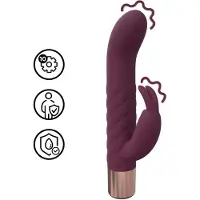 Loveline - mini vibromasseur lapin (rouge)