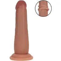 Realrock - gode réaliste à double densité (bronzé) - 15,5 cm