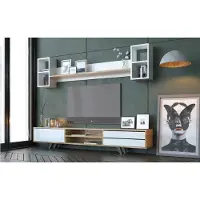Skye Decor , modèle Rb-072, téléviseur, blanc, panneau de particules, 180 x 45 x 40 cm