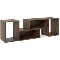 Northix Meuble TV modulaire avec étagères en forme de L pour téléviseurs de 60 pouces