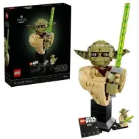 LEGO Star Wars Le Buste de Yoda, Set pour Adulte, Décoration DIY avec Sabre Laser, 75438