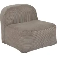 Home Deco Factory Fauteuil - - Scott - Compact - Côtelé - Taupe